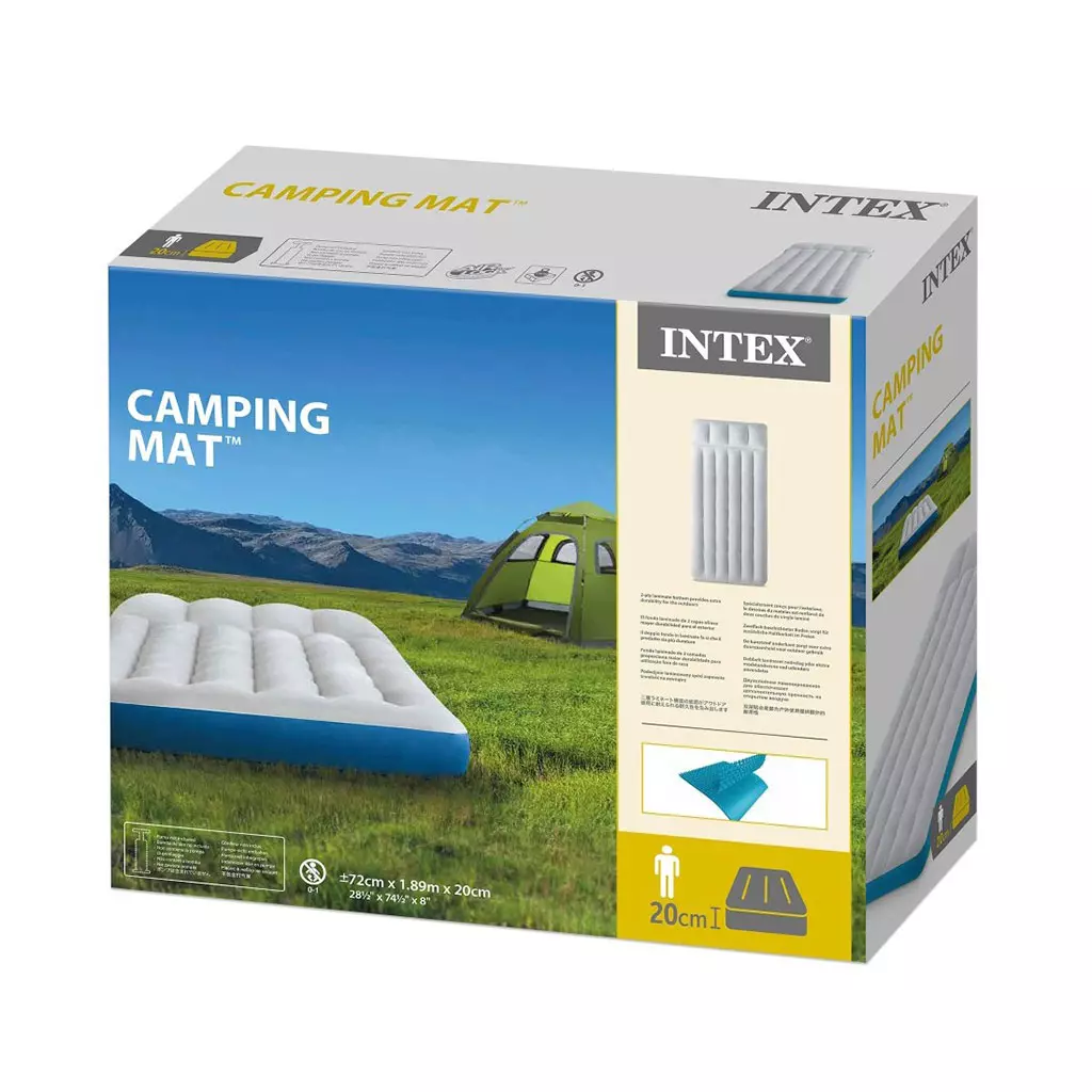 Matelas de Camping Gonflable 72x189x20 cm Intex 67998